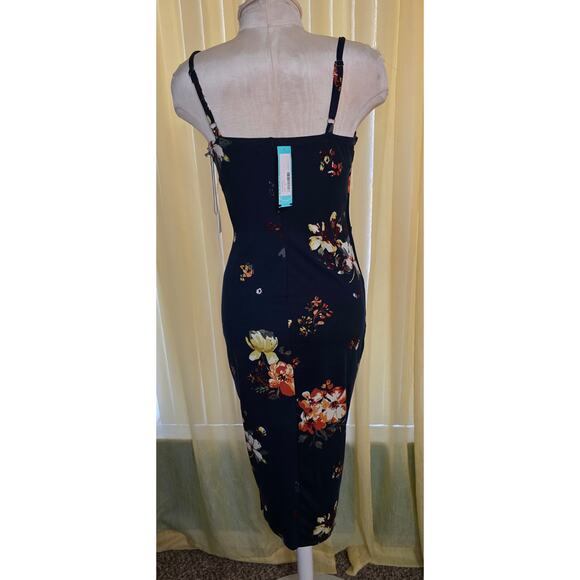 Nine Britton Stitch Fix Womens Vivienne Wrap Dress Multicolor Floral Midi XS NWT - Picture 3 of 5